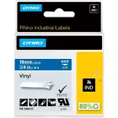 Dymo 1805417 Märkband Vinyl Bandfärg: Blå Skriftfärg: Vit 19 mm 5.5 m