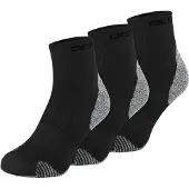 Odlo - Ceramicool Run Socks Quarter Black för Unisex - Storlek 45-47 - Svart