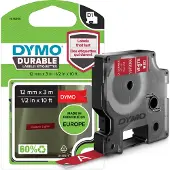 Dymo 1978366 Märkband Vinyl Bandfärg: Röd Skriftfärg: Vit 12 mm 3 m
