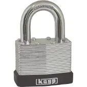 Kasp K13040D Hänglås 40 mm Ny låsning Silver Nyckel