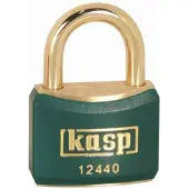 Kasp K12440GRED Hänglås 40 mm Ny låsning Guldgul Nyckel