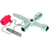 Ks Tools 1301020 Universal-kopplingsskåpnyckel, 61mm Skåpnyckel Pressgjuten zink 1 st