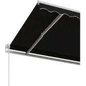 vidaXL Markis automatiskt infällbar 500x350 cm antracit