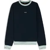 BOSS Cotton-terry sweatshirt with contrast details