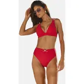 Lipsy Bikiniöverdel mörkröd