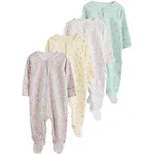 Next Pyjamas pastellgul / mint / pastellrosa / vit