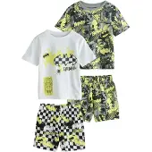 Next Pyjamas 'Batman' neongul / oliv / svart / vit