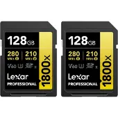 Lexar SDXC Pro 1800x 2X 128GB 280MB/S UHS-II U3 V60