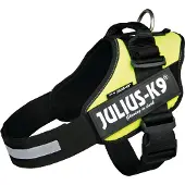 Julius-K9 K9 IDC-sele, storlek: 1, neongrön 63-85 cm