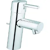 GROHE Concetto tvättställsarmatur med spak och 1 1/4 bottenventil och 3/8 flexibla anslutningsslangar -