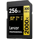 Lexar Sd Pro Gold Series Uhs-ii 2000x 256gb V90 Minneskort