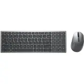 Dell KM7120W trådlöst tangentbord och musuppsättning - 2,4 GHz, Bluetooth 5.0 - Franska - Titan Grey