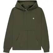 Element Icon Embroidery Hoodie med Dragkedja forest night Storlek S