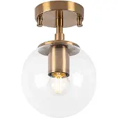 Opviq Taklampa Atmaca 10215 , dimbar, Brun / mässing, Vardagsrum / matsal, Glas, Taklampa