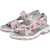 Rieker Trekkingsandal beige / ljusgrå / rosa / vit