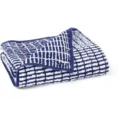 Juna bambu-handduk - Bambu/bomull - 50x100 cm - Nuance Blå/vit