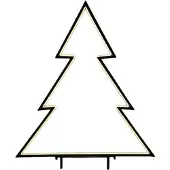Edelman Juldekoration NEON JULETRÄ varmt vit 53x75 cm LUCA