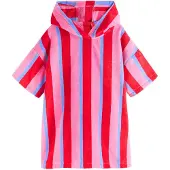 Next Badkappa ljusbeige / royalblå / pitaya / röd
