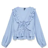 Vero Moda Blus 'VMZoey' himmelsblå