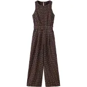 Mango Jumpsuit 'Romeo' mörkbrun / vit