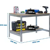 Simon Rack Simonwork (bancos De Trabajo) Bt0 Metallhylla 842x1510x610 Mm