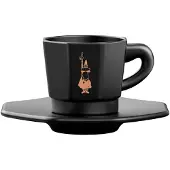 Bialetti RTATZ403, Ställ, 0,075 l, Svart, Porslin, Bägare, Kaffe