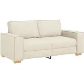 vidaXL 2-sitssoffa linne 180x78x84 cm