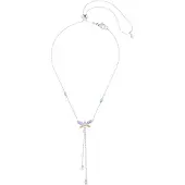 Swarovski Halsband guldgul / grön / lila / silver
