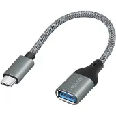 Ginza.se LogiLink: USB-C till USB-A OTG-kabel 15W 0,15m Aluminium