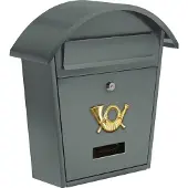 VOREL brevlåda 380x320x105 mm grå 78586