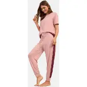 Friends Like These Pyjamas rosa / burgunder