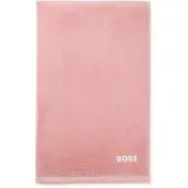 BOSS Cotton guest towel with contrast embroidered logo