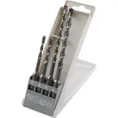 Wolfcraft 8456000 Hårdmetall Borrhammar-set 4 delar 5 mm, 6 mm, 6 mm, 8 mm SDS-Plus 1 set