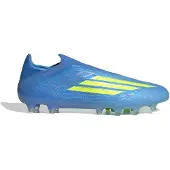 Adidas F50 Elite Laceless AG Ice Cold Precision - Lucid Ray Blue/Gul/Lätt Funktionell Aqua - Konstgräs (AG), storlek 46
