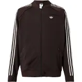 Adidas Övergångsjacka 'Britcore Superstar' mörkbrun / vit