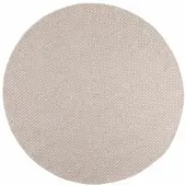 vidaXL Områdesmattor Rund FARO Kräm Ø 120 CM Polyester