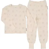 Geggamoja Pyjamas tvådelad Bambu Klöver Beige - 110/116
