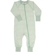 Geggamoja Tvåvägs-zip Pyjamas Bambu Classic Ljusgrön/Grön - 74/80