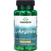 Swanson Health , L-Arginin, 500 mg, 100 Kapslar