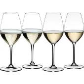Riedel Wine Friendly Vitvins / Champagneglas - 4 Glas