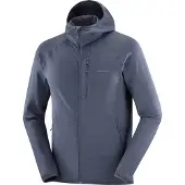 Salomon Men's Essential Lightwarm Hoodie Blue Nights
