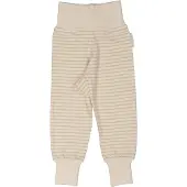Geggamoja Babybyxor Bambu Classic Vit/Beige - 74/80