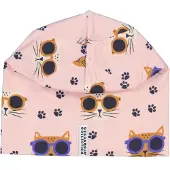Geggamoja Mössa Bambu Cool Cats Rosa - Baby 2-6 mån