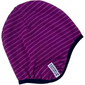 Geggamoja Hjälmmössa Fleecefodrad Mörklila/lila - 42 cm 4-6 månad