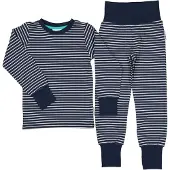 Geggamoja Pyjamas tvådelad Navy/Beige - 74/80