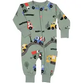 Geggamoja Pyjamas Bambu Traktor Grön - 62/68