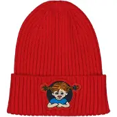 Geggamoja Stickad Mössa Pippi Långstrump Röd - 48/50 (9m-2 y)