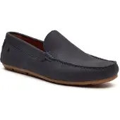 Base london Moss Driver Läderskor för män i marinblått