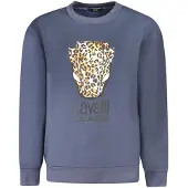 Cavalli Class Blu Polyester Dam Sweater