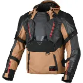 Macna Tryton NightEye vattentät Motorcykel Läder/Textil Jacka